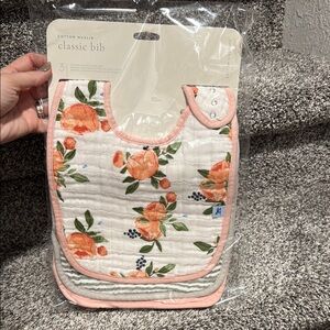 Little Unicorn Floral Cotton Muslin Bib Set